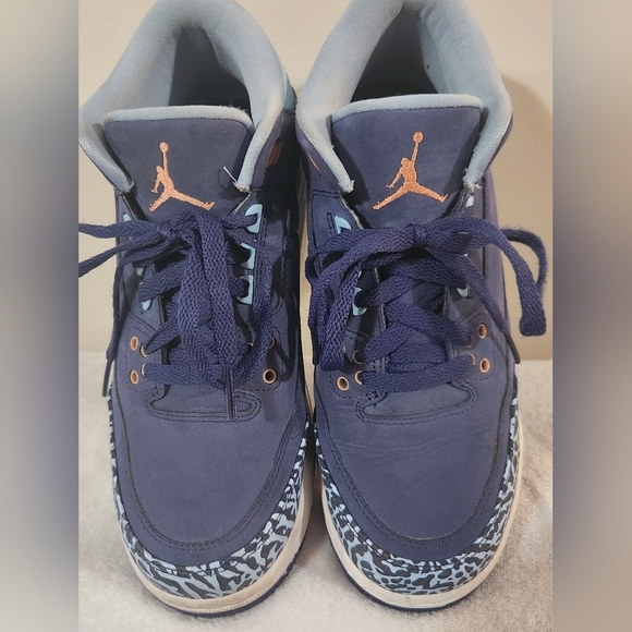 Nike Air Jordan 3 Retro "Purple Dust" Youth 6.5 (Women's 8) EUC - Picture 7 of 13